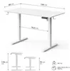 SENSE7 NOJO LIGHT Höhenverstellbarer Schreibtisch Produktbild-Vorschau 2