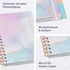 Häfft-Timer Fancy 2026/2027 / A5 / Bleu & Rosé / Produktbild-Vorschau 2