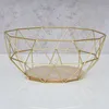 Korb Metall Gold 26x12cm Modern Holz Schüssel Schale Deko Produktbild-Vorschau 7