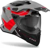 Enduro Helm AIROH Commander 2 Reveal Matt-Fluo-Rot-Grau Produktbild-Vorschau 2