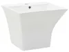 vidaXL Umývadlo na stenu keramické biele 500 x 450 x 410 mm Náhľad obrázku produktu 1
