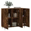 vidaXL Sideboard Räuchereiche 90x34x80 cm Holzwerkstoff Produktbild-Vorschau 4