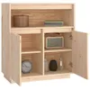 vidaXL Sideboard 70x34x80 cm Massivholz Kiefer Produktbild-Vorschau 4