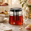 VIVIANA Teekanne Borosilikatglas 1300ml – Edelstahl-Sieb, Produktbild-Vorschau 7