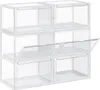 SONGMICS 6er Set Schuhboxen stapelbare Schuhorganizer Produktbild-Vorschau 1