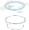 Contenitori in vetro Relaxdays con coperchio, set da 6, 400 Anteprima dell’immagine prodotto 6