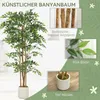 HOMCOM Umělý banyán 180 cm Umělá rostlina s kmenem z Náhled obrázku produktu 4