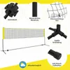 COSTWAY Filet de badminton d'extérieur 4 m, filet de Voir les images du produit 7