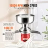A milk separator machine is shown in action, with milk splashing around it. Podgląd zdjęcia produktu
