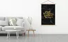 MuchoWow® Textilposter Zitat - Leben - Gold - Marmor Produktbild-Vorschau 3