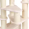 Kratzbaum Vancouver beige ca. 65x55x140 cm mit Kuschelhöhle Produktbild-Vorschau 3