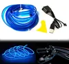 EL-draad, blauw, 10 meter, flexibele neonbuis, 5V DC, voor Productafbeelding-voorbeeld 1