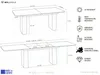 Ausziehbarer Rechteckiger Esstisch – XXL Modernes Design Produktbild-Vorschau 3