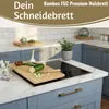 LS-LebenStil XL Holz Schneidebrett Herdabdeckplatte 50x28cm Produktbild-Vorschau 3