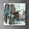 Coloray Uhr auf Leinwand 30x30 cm Wand Uhr Dekoration Produktbild-Vorschau 2