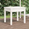 vidaXL Zahradní lavice bílá 50x44x45 cm z masivního Náhled obrázku produktu 2