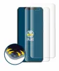 A smartphone screen protector is shown next to a smartphone. Produktbild-Vorschau