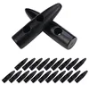 20 Knebelknöpfe Holz 40mm schwarz Produktbild-Vorschau
