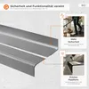 QUEST Binario per scale 50x45 mm, 1,5 m RO PVC, bordo Anteprima dell’immagine prodotto 2