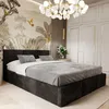A bedroom with a bed and wardrobe. Produktbild-Vorschau