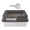 A cat litter box and scoop are displayed against a white background. Náhľad obrázku produktu