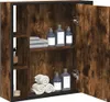 Mobile specchio bagno rovere fumé 60x16x60 cm materiale Anteprima dell’immagine prodotto 4