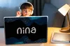 MuchoWow® Laptop Aufkleber Sticker Cover Nina - Pastell - Produktbild-Vorschau 3