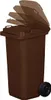 GARDIVO Mülltonne 120 Liter Abfalltonne Reststofftonne Produktbild-Vorschau 2
