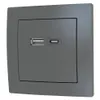 USB-Ladedose McPower Flair 2-fach 3,4A anthrazit Produktbild-Vorschau 7