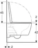 Geberit iCon Pack Wand-WC 36x53x37,5 cm Mit Sitz Rimfree Produktbild-Vorschau 2