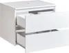 BELIANI Hänge Waschbeckenunterschrank Weiß MDP-Platte 60x47 Produktbild-Vorschau 4