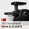 Bosch Zubehör Saftpresse für Fleischwolf Serie 4 und Serie Produktbild-Vorschau 4