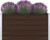 vidaXL Zvýšená posteľ 100 x 100 x 45 cm Pozinkovaná oceľ Náhľad obrázku produktu 6