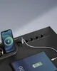 Stůl VASAGLE ve tvaru L, s elektrickými zásuvkami, LED Náhled obrázku produktu 4