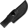 A close-up view of a black leather knife sheath with a snap closure. Anteprima dell’immagine prodotto