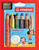 Happy Kidz Farbstifte Stabilo Woody 6er Set mit Spitzer Produktbild-Vorschau 10