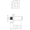 Mexen Cube Duschhalterung, Weiß - 79350-20 Produktbild-Vorschau 2