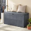 COSTWAY Gartenbox Outdoor mit abschließbarem Deckel 380 L, Produktbild-Vorschau 2