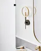BELIANI LED Wandlampe Gold / Schwarz aus Aluminium Metall Produktbild-Vorschau 6
