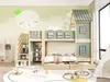 Kinder-Etagenbett 90x200 cm aus Kiefernholz & MDF Hausbett Produktbild-Vorschau 9