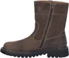 A side view of a brown leather boot. Podgląd zdjęcia produktu