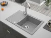 Žulový dřez – kuchyňský dřez – beton – 66 x 43 cm – Náhled obrázku produktu 6