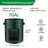 Grüner 7-Gallonen-PE-Pflanzbeutel mit Griffen und Erntefenster, mit Maßen von 13,8 x 11,8 Zoll Produktbild-Vorschau