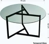 Skye Decor, Trio sehpa / şeffaf temperli cam S402, Produktbild-Vorschau 9