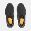 A top-down view of a pair of black Timberland boots. Náhľad obrázku produktu