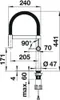 A technical drawing of a faucet with dimensions and angles indicated. Podgląd zdjęcia produktu