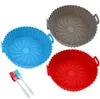 3 Silikonformen für Heißluftfritteuse, wiederverwendbar, rund, 16 cm Productafbeelding-voorbeeld