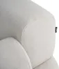 BELIANI 2-Sitzer Sofa Cremeweiß Gepolstert mit Schwarzem Produktbild-Vorschau 9