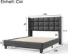 Flieks Polsterbett 140x200cm mit Lattenrost, Doppelbett Produktbild-Vorschau 7