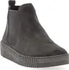 A single gray Chelsea boot with a platform sole is shown against a white background. Produktbild-Vorschau